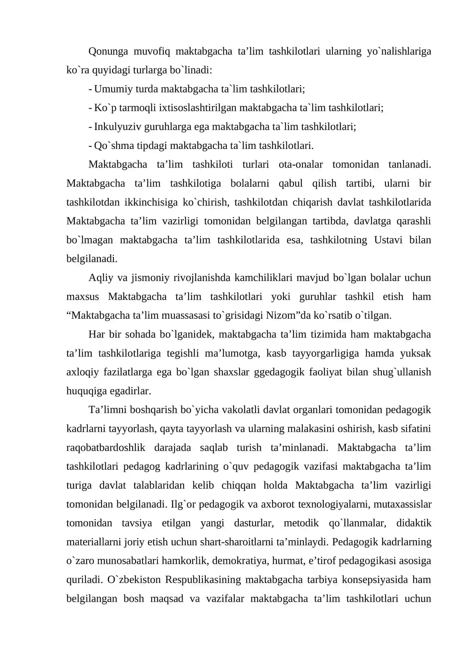 Bolalalarni maktab ta’limiga tayyorlash metodikasi fanining maqsad va vazifalari 4