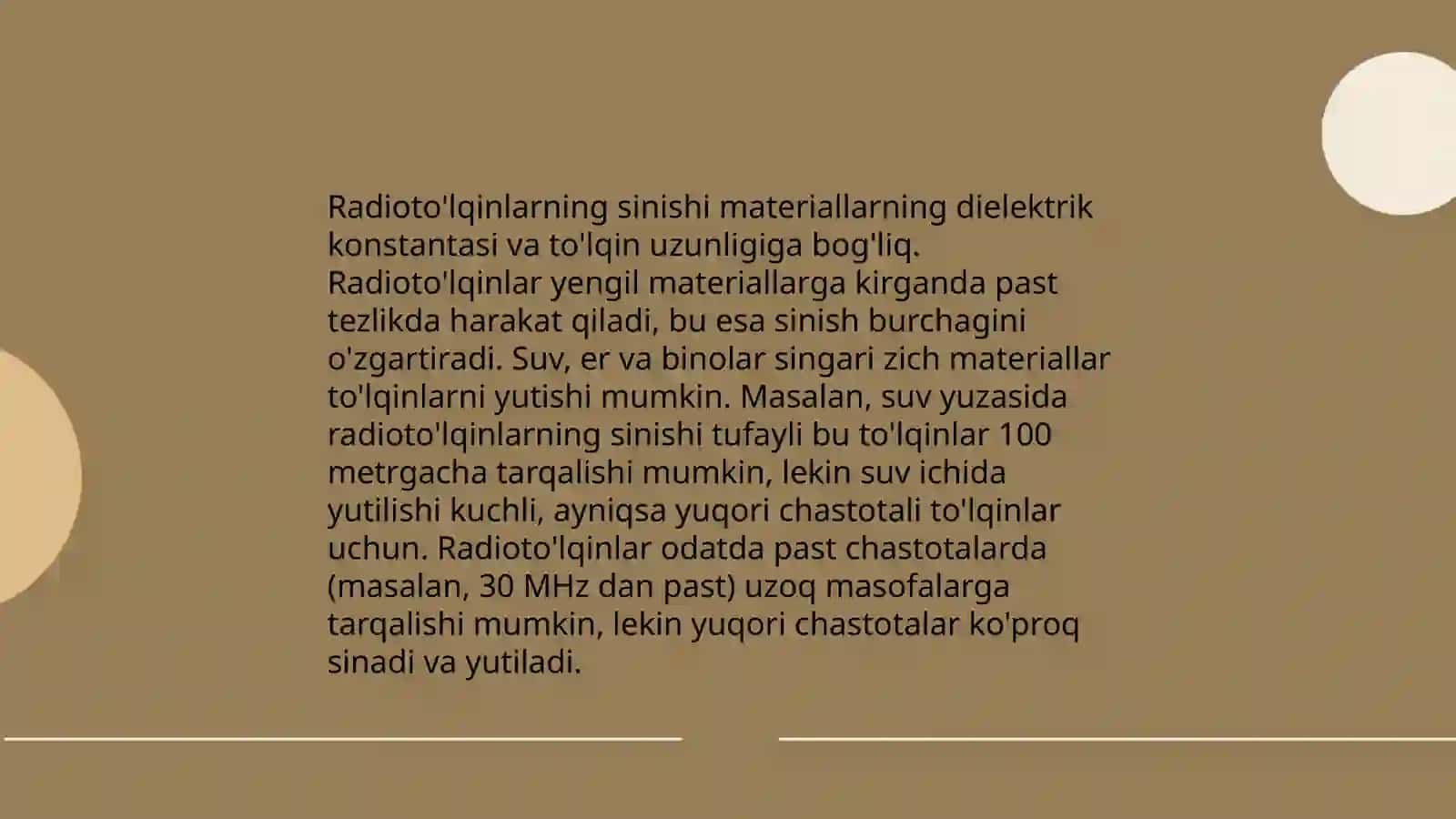 Elektromagnit to'lqinlar nazariyasi 4