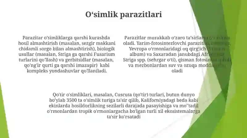 Parazitizm va parazitlar haqida tushuncha 4