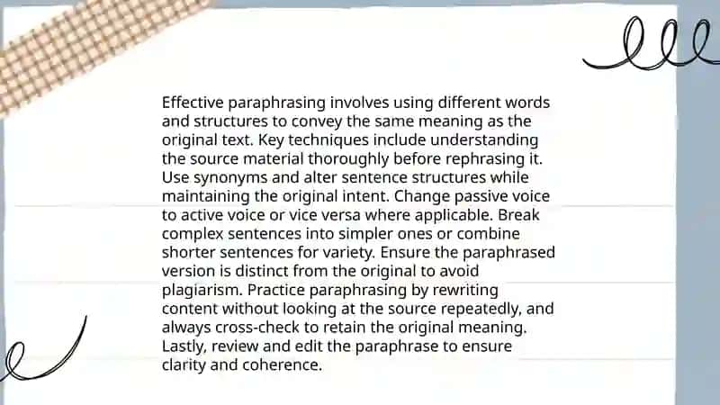Paraphrasing 4