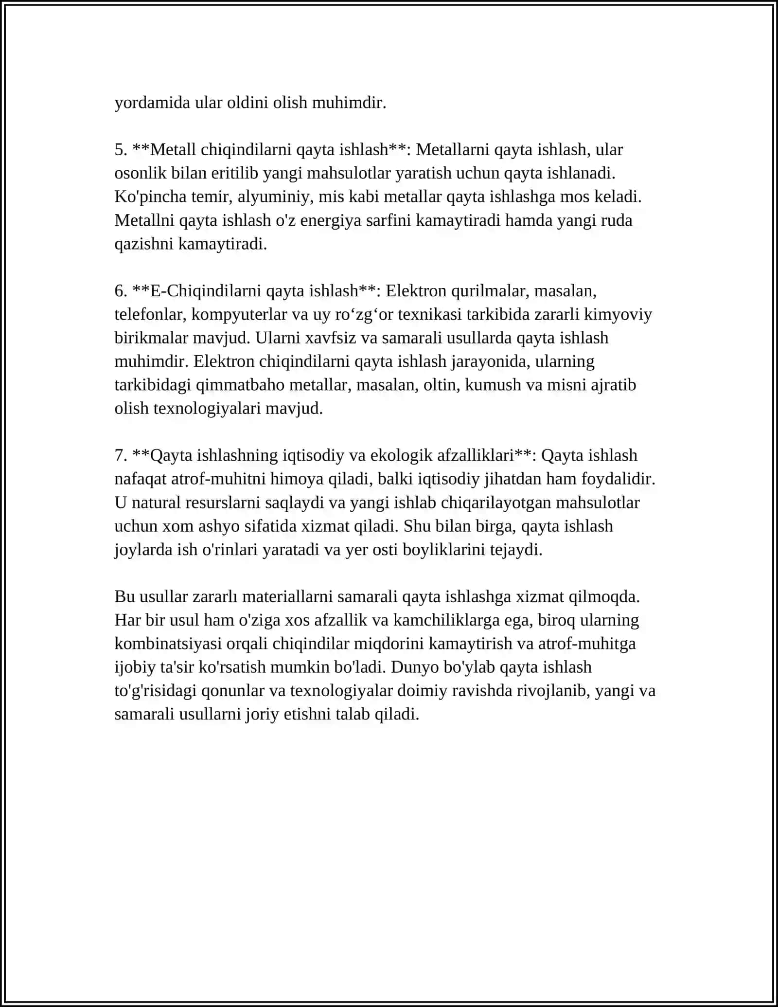 ZARARLI MATERIALLARNI ZARARSIZLANTIRISH. QO'LNI VA ISH JOYINI DEZINFEKSIYALASH 4