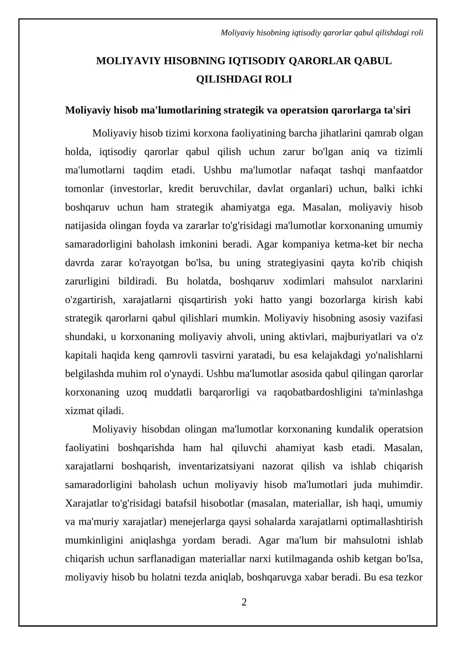 Moliyaviy Hisob Fanining Iqtisodiyotdagi Oʻrni va Ahamyati 4