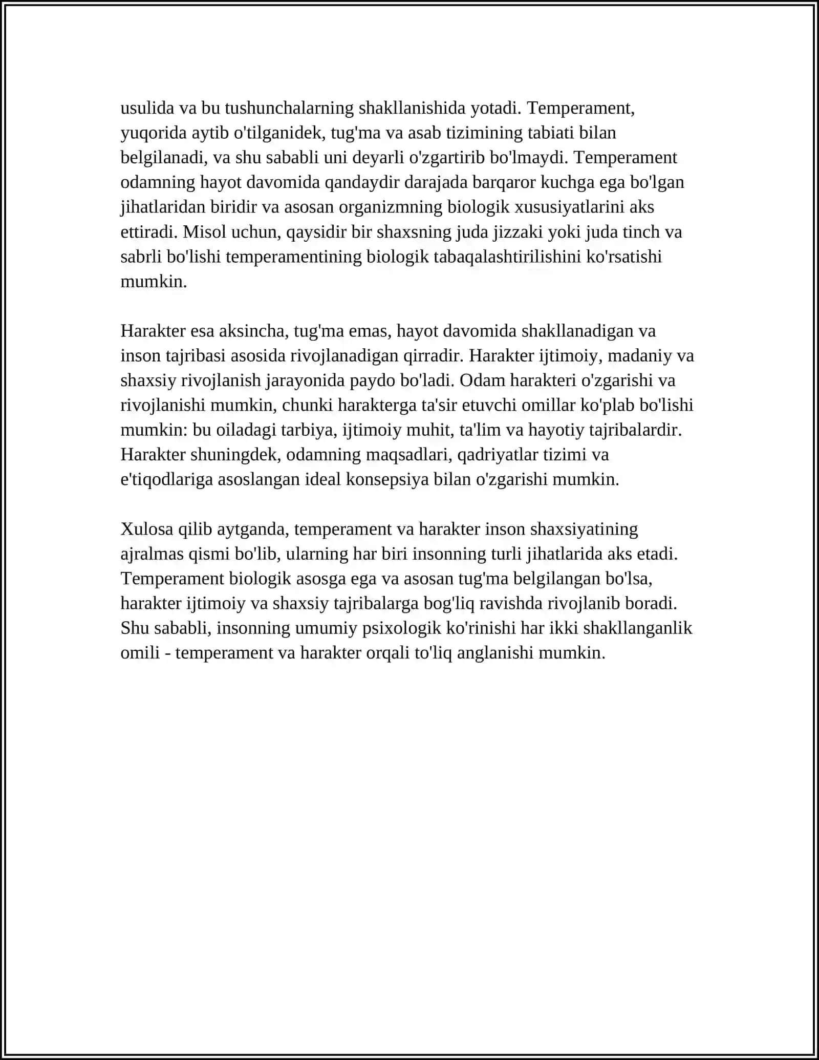 TEMPERAMENT VA HARAKTER 4