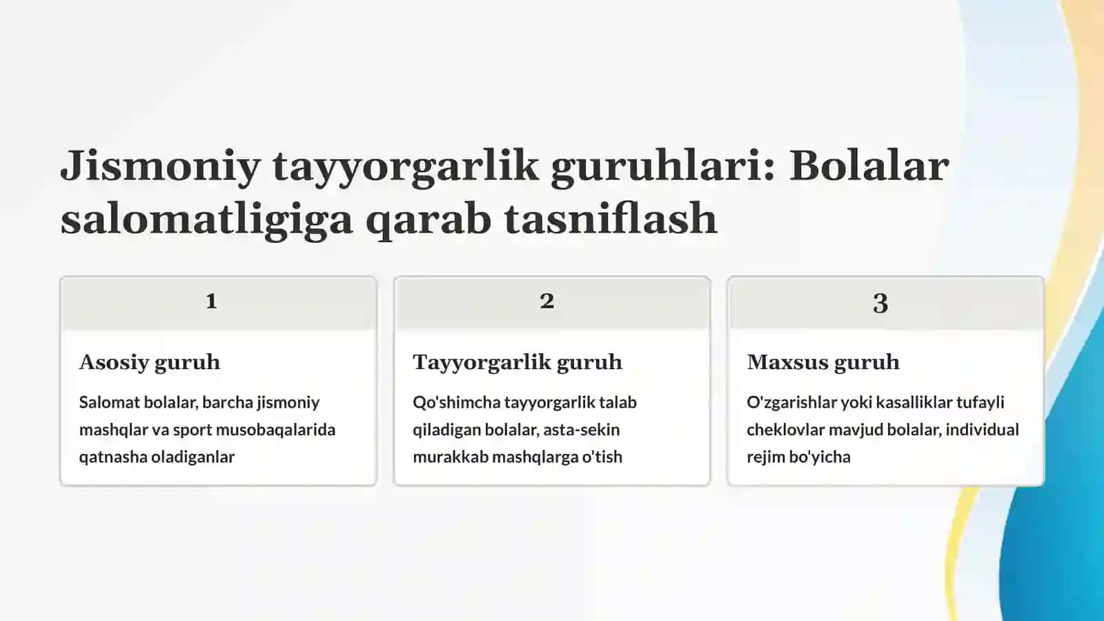 Tibbiy nazorat o'tkazish 4