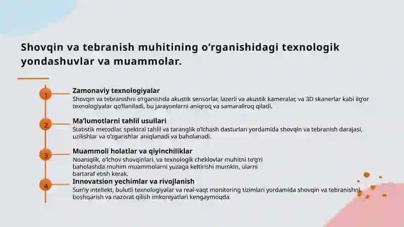 Korxonalarda shovqin va tebranishli vaziyatlarni tekshirish va baholash 4