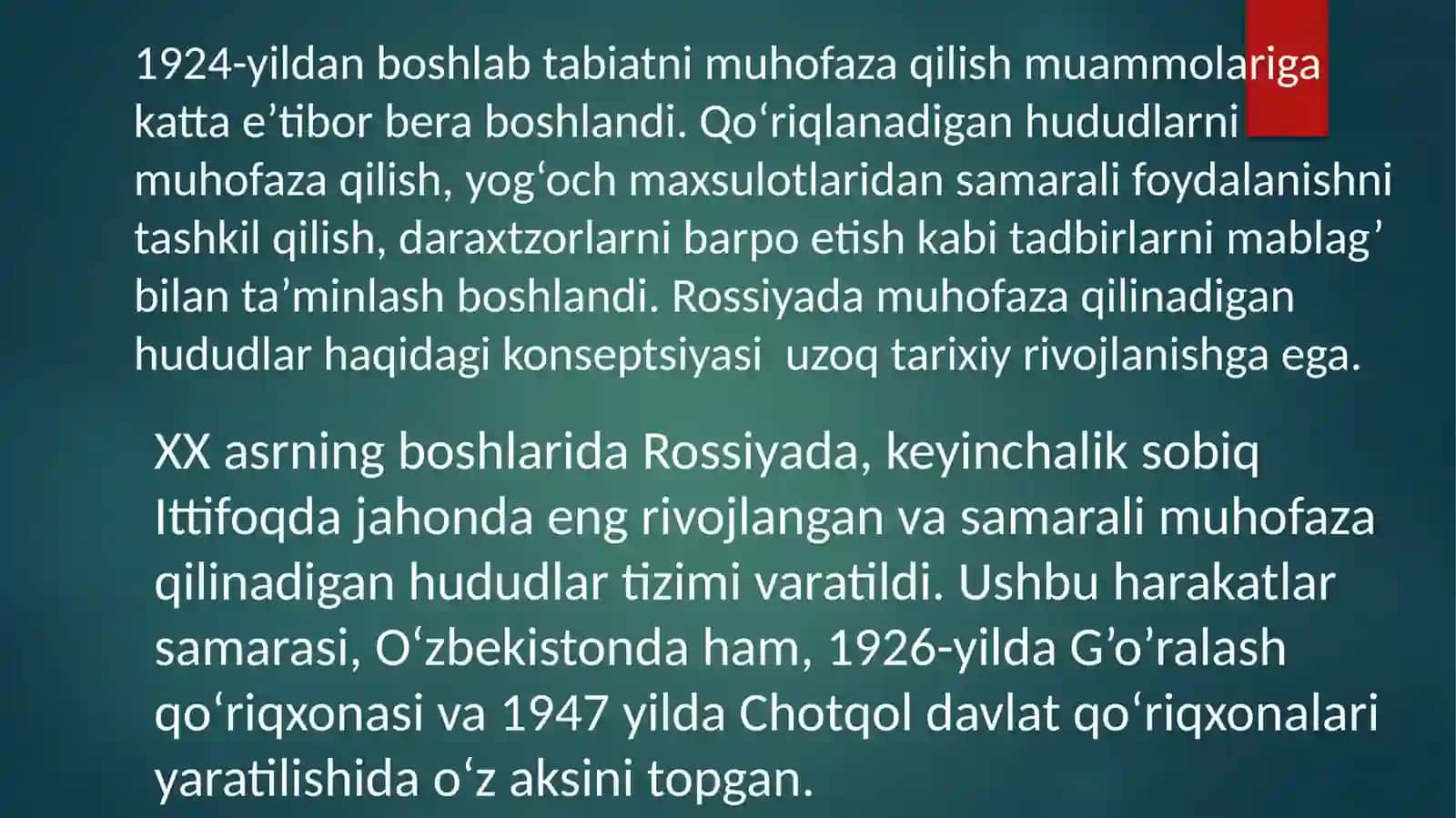 Bioxilma - xillikni saqlash va barqaror foydalanishning mavjud shart-sharoitlari 4