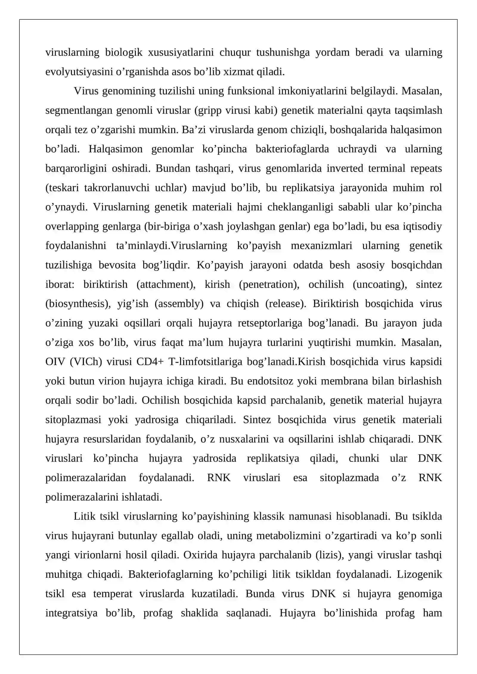 Viruslarni gen muhandisligida o’rganish va ushbu yo’nalishda erishilgan yutuqlarni tahlil qilish 4