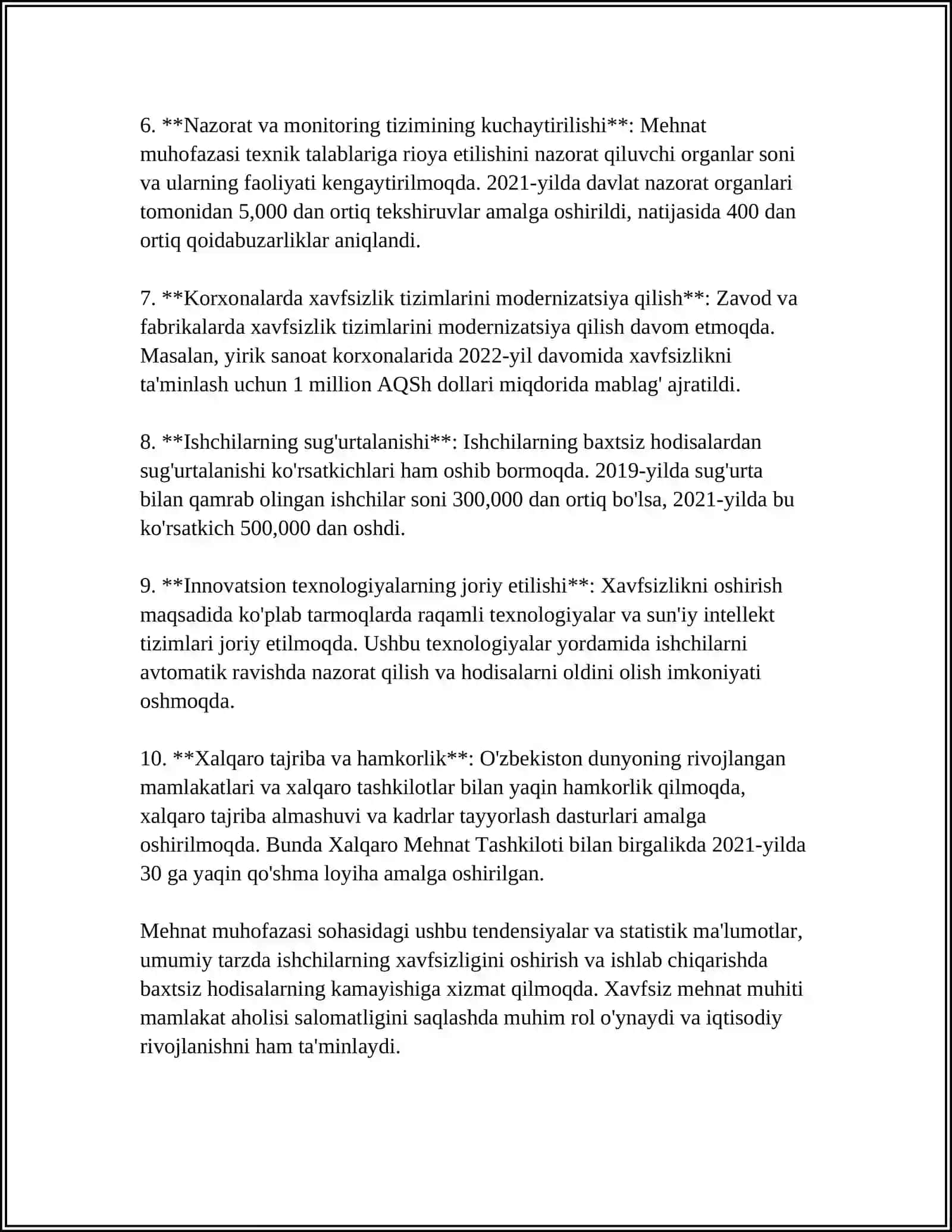 MEHNATNI MUHOFAZA QILISHNING ZAMONAVIY TEXNIKA, TEXNOLOGIYALAR 4