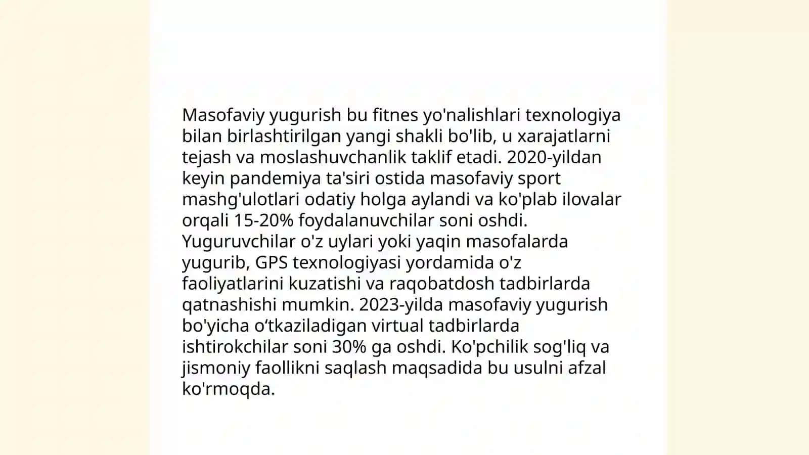 Yengil atletika bo'limlari va ularning turkumlari 4