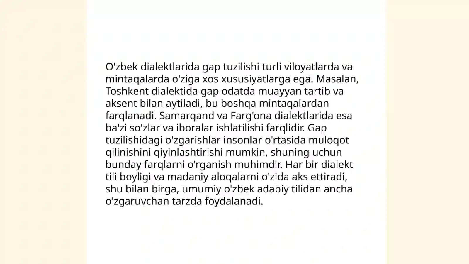 Dialektal matnlarning sintaktik tahlili 4