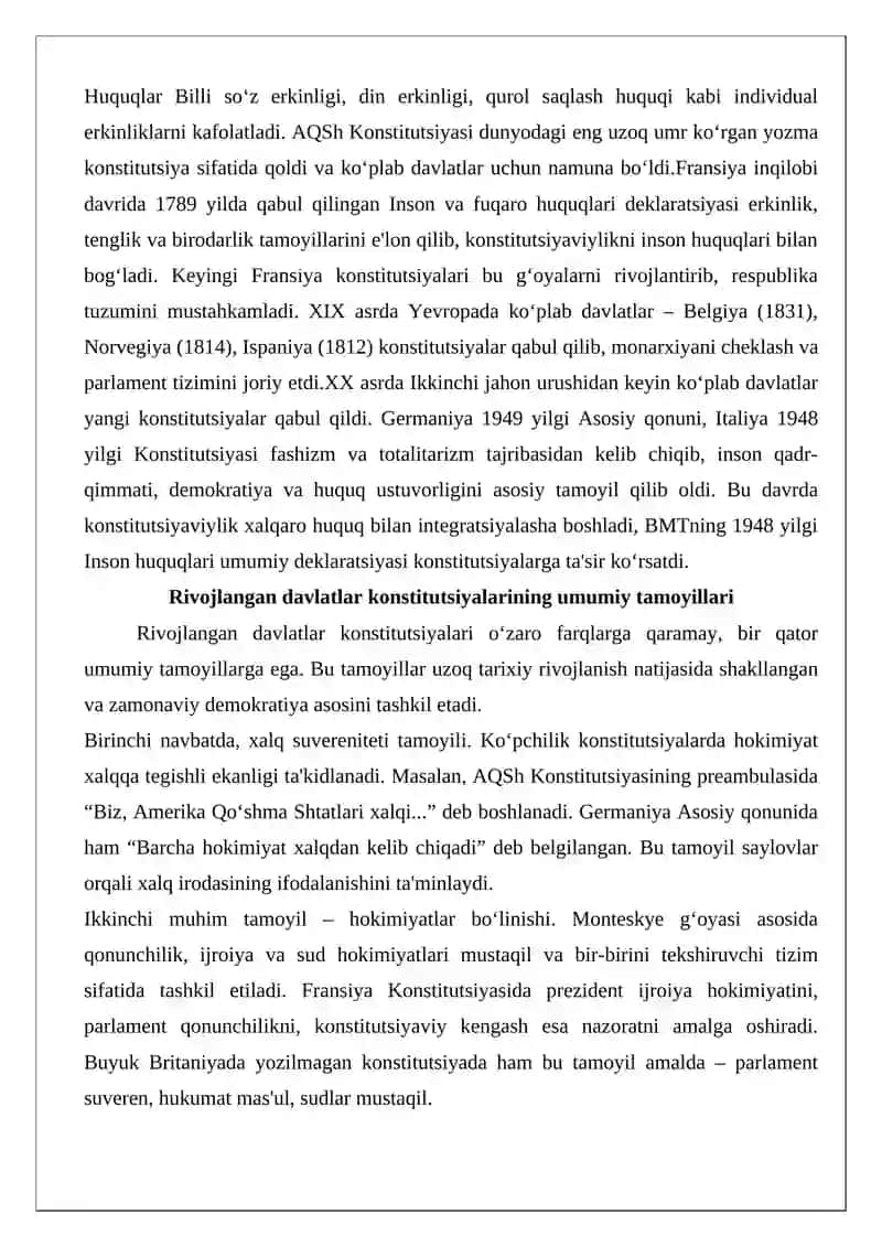 Jahon konstitutsiyaviy rivojlanish tajribalari 4
