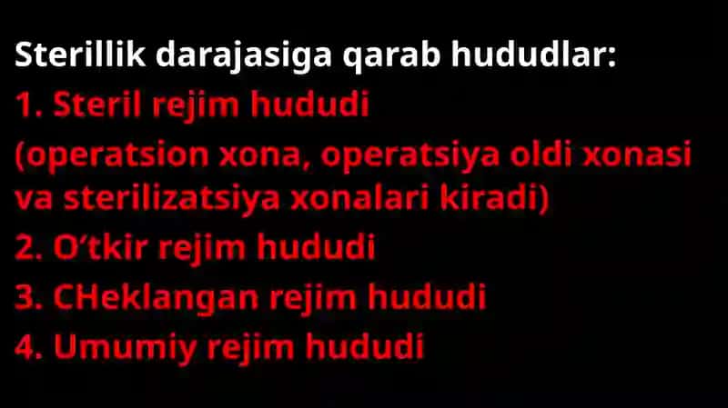 Xirurgik statsionar-dasanitar-epidemiologik tartib 4
