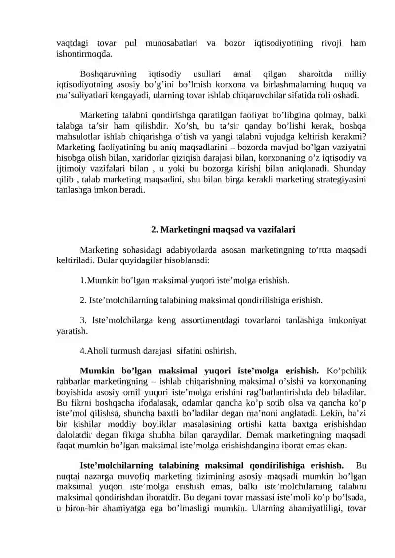 MARKETINGNING MOHIYATI VA UNING RIVOJLANISHINING ASOSIY BOSQICHLARI 4