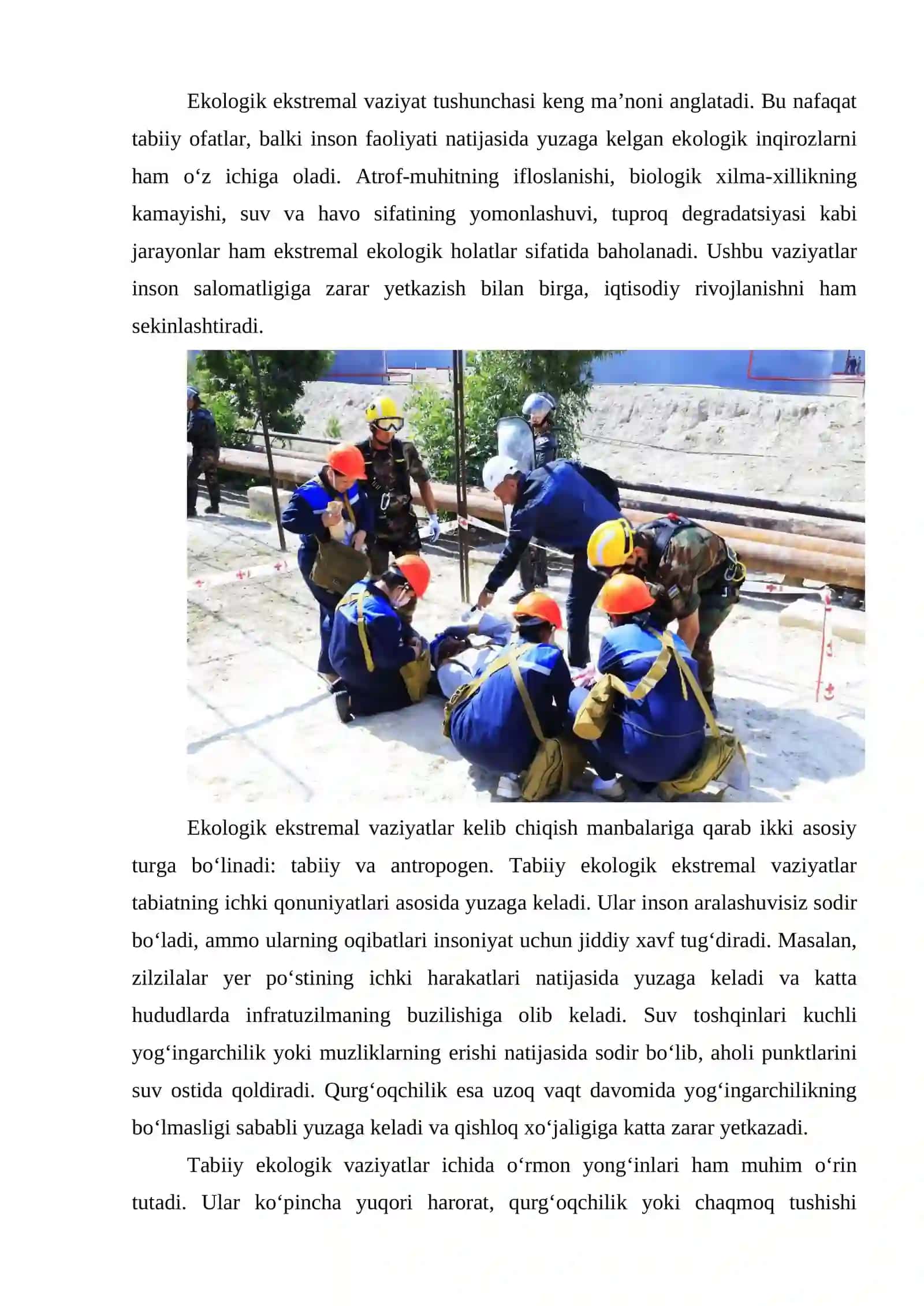 Ekologik tusdagi ekstremal vaziyatlar 4