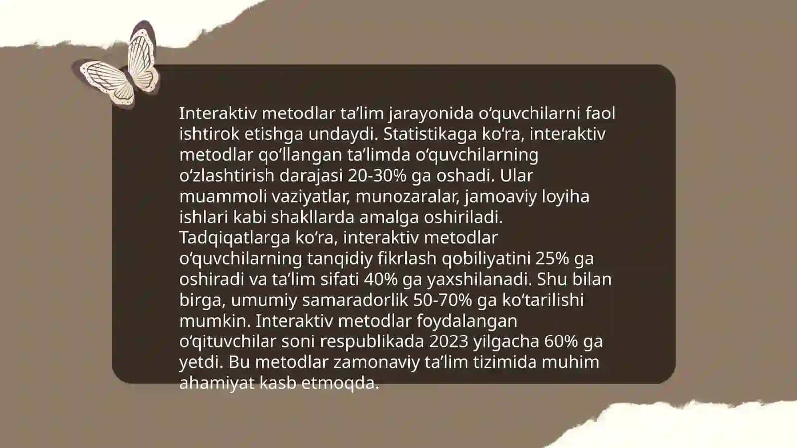 Zamonaviy yondashuvlar asosida pedagogik texnologiyalarning nazariy tavsifi va tasnifining tahlili 4