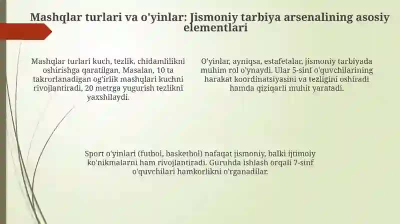 Jismoniy madaniyat metodlari 4