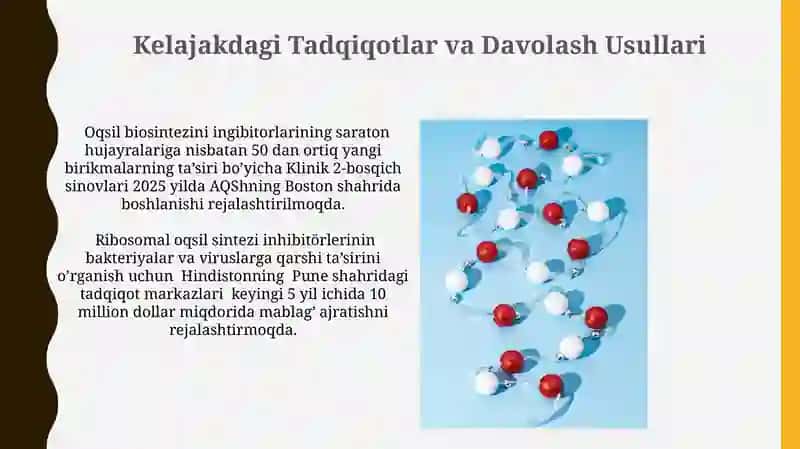 Oqsil biosintezi ingibitorlari 4