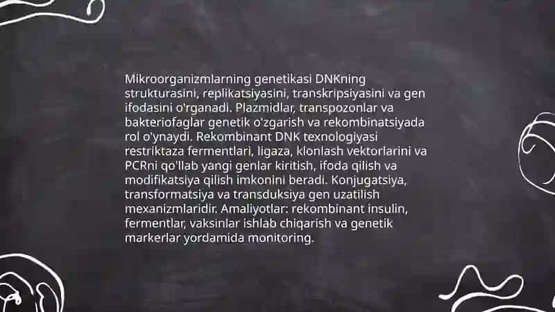 Mikroorganizmlar biotexnologiyasi 4