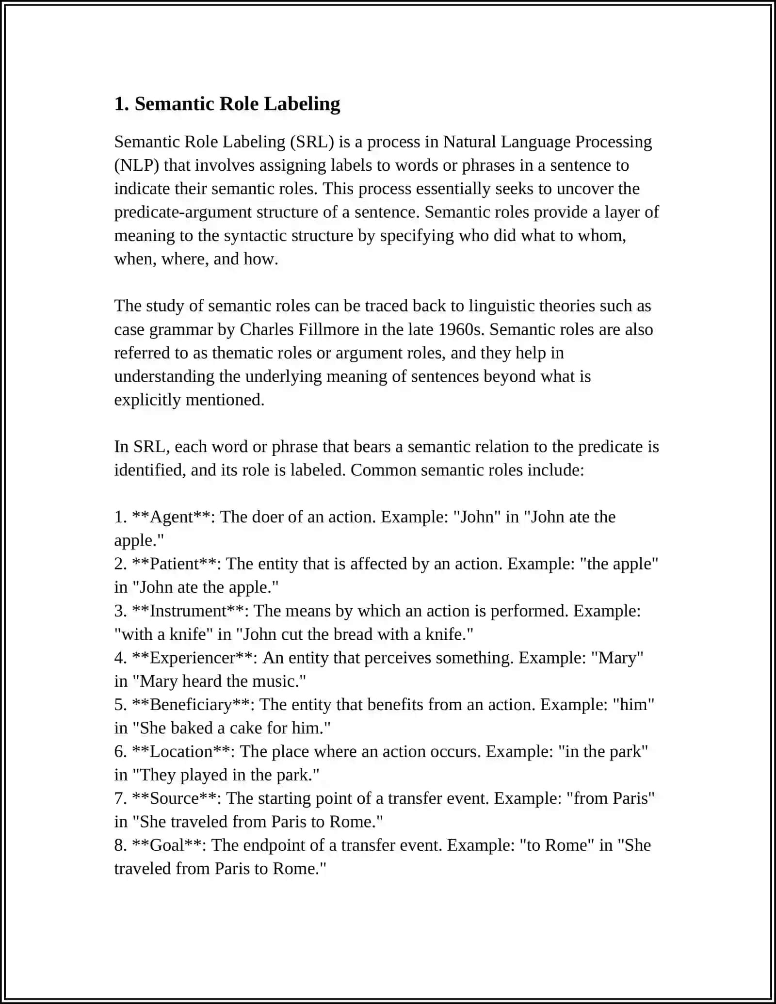 DEEP SEMANTIC STRUCTURE OF THE SENTENCE (SEMANTIC ROLES) 4