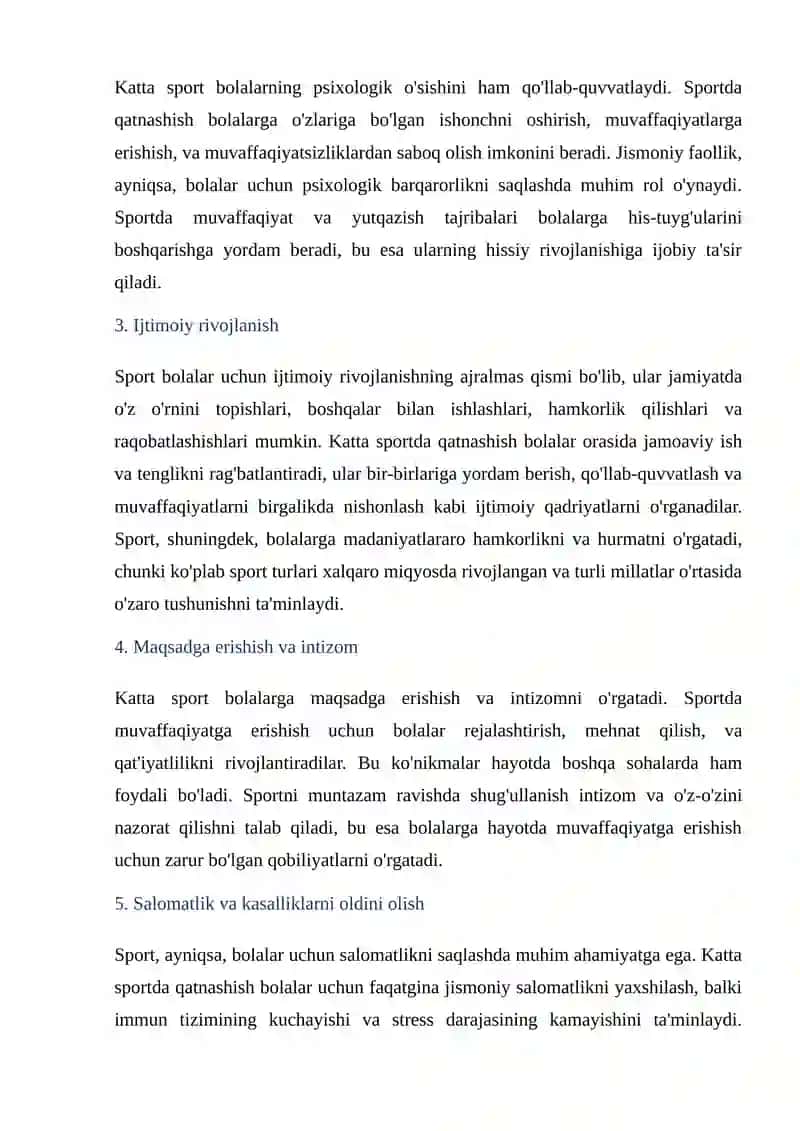 Bolalarni katta sportga jalb qilishda sport turlarini o‘rni 4