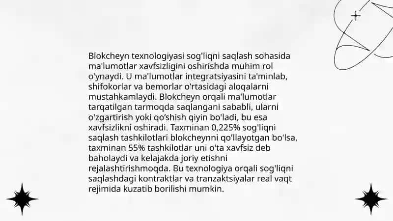 Har xil faoliyat sohalaridan bolokcheyn texnologiyasidan foydalanish hususiyatlari 4