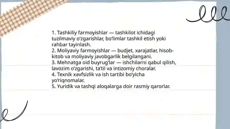 Farmoyish hujjatlari 4