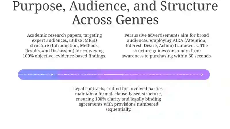 Peculiarities of different genres of written discourse 4