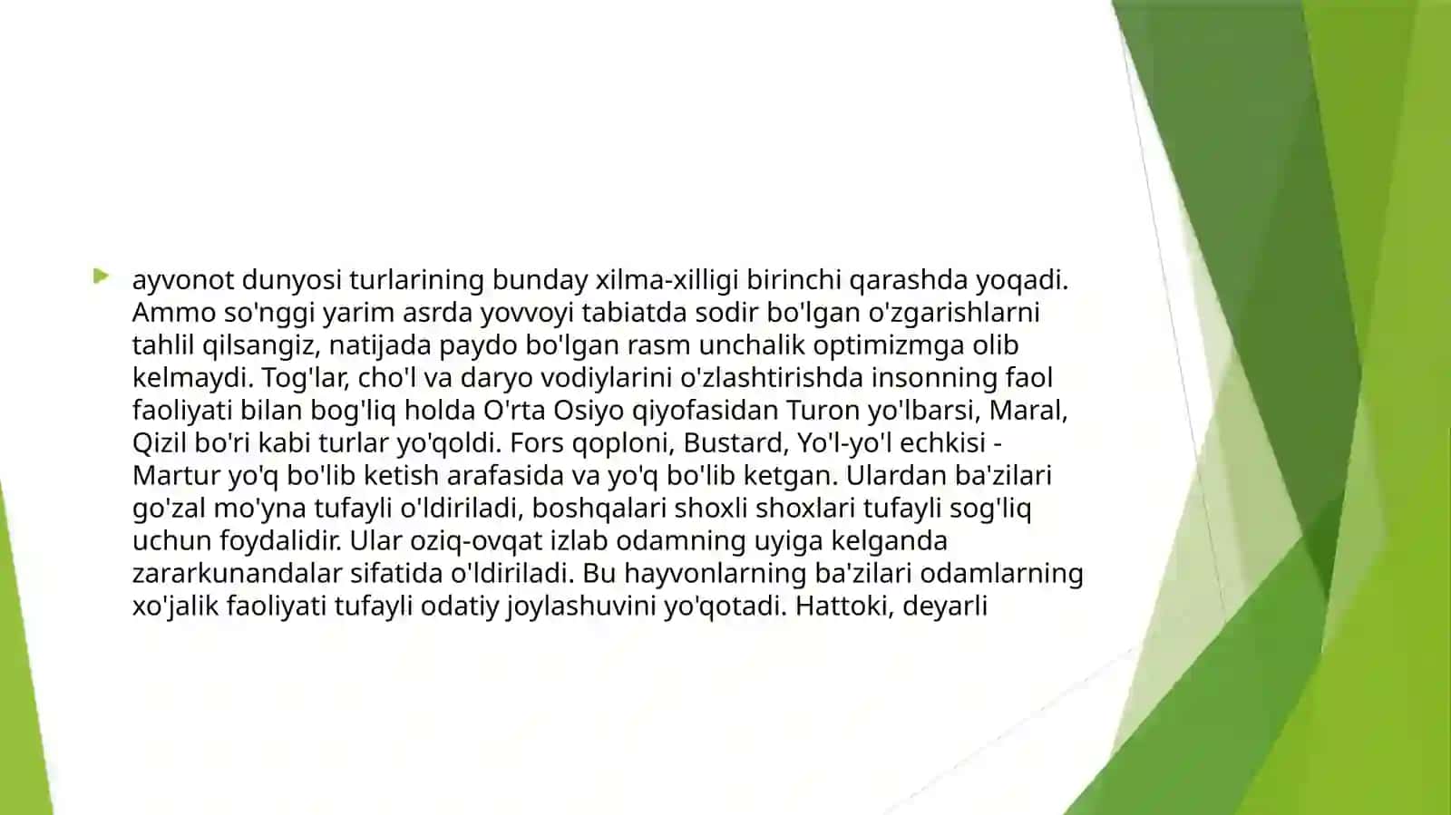 Oʻrta Osiyoning noyob va Qizil kitobga kiritilgan hayvonot dunyosi 4