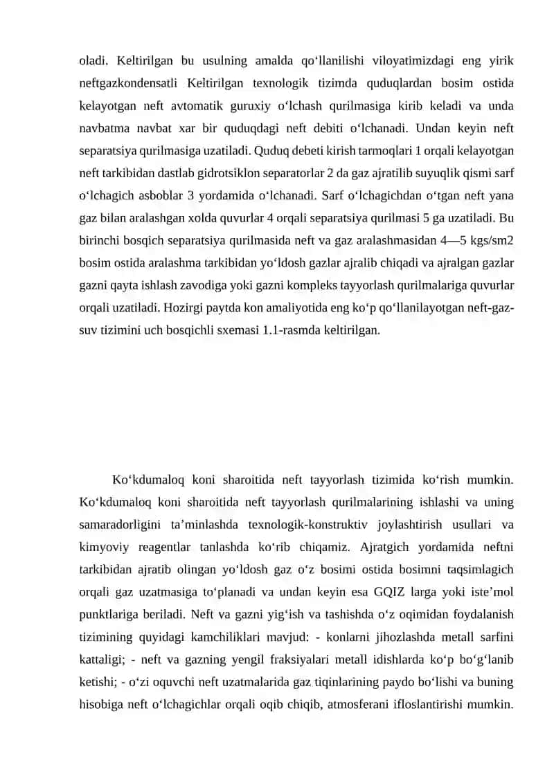 Texnologik va tovar rezervuarlarda neftni tindirish 4