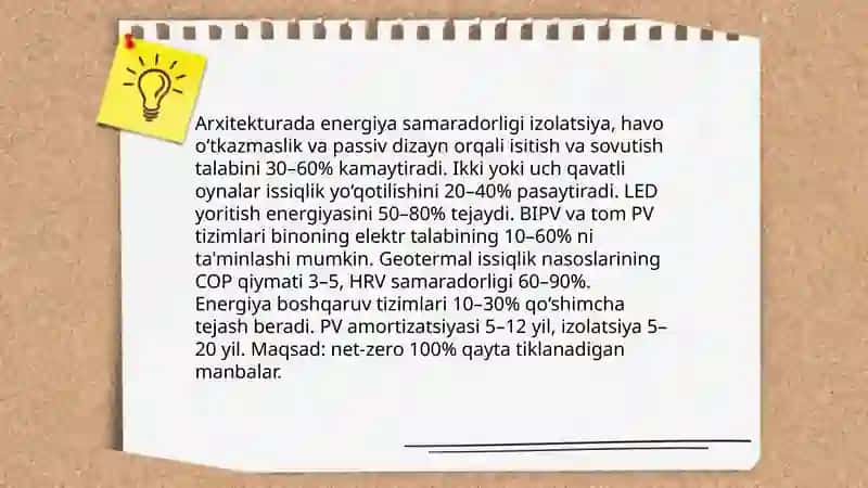 Ekologik toza, barqaror, aqlli arxitektura. 4