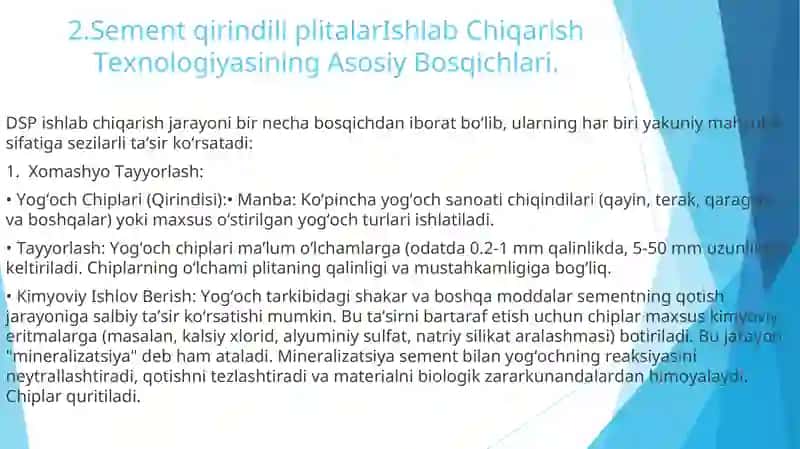SEMENT-QIRINDILI PLITALAR ISHLAB CHIQARISH TEXNOLOGIYASI 4