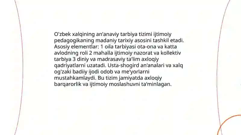 Ijtimoiy pedagogika rivojlanishining madaniy tarixiy asoslari 4