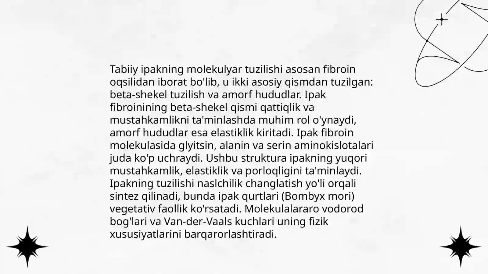 Sellyuloza va tabiiy ipakning polimeranologik o'zgarishlari 4