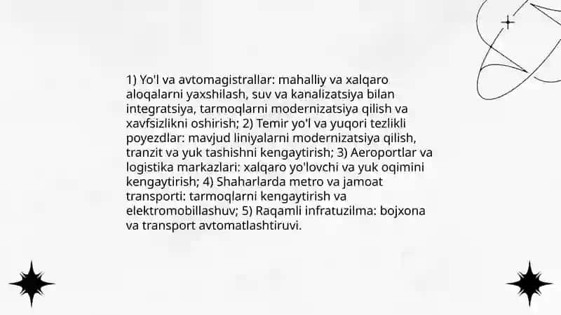 Yangi O'zbekiston: iqtisodiy islohotlar va o'sish strategiyalari 4