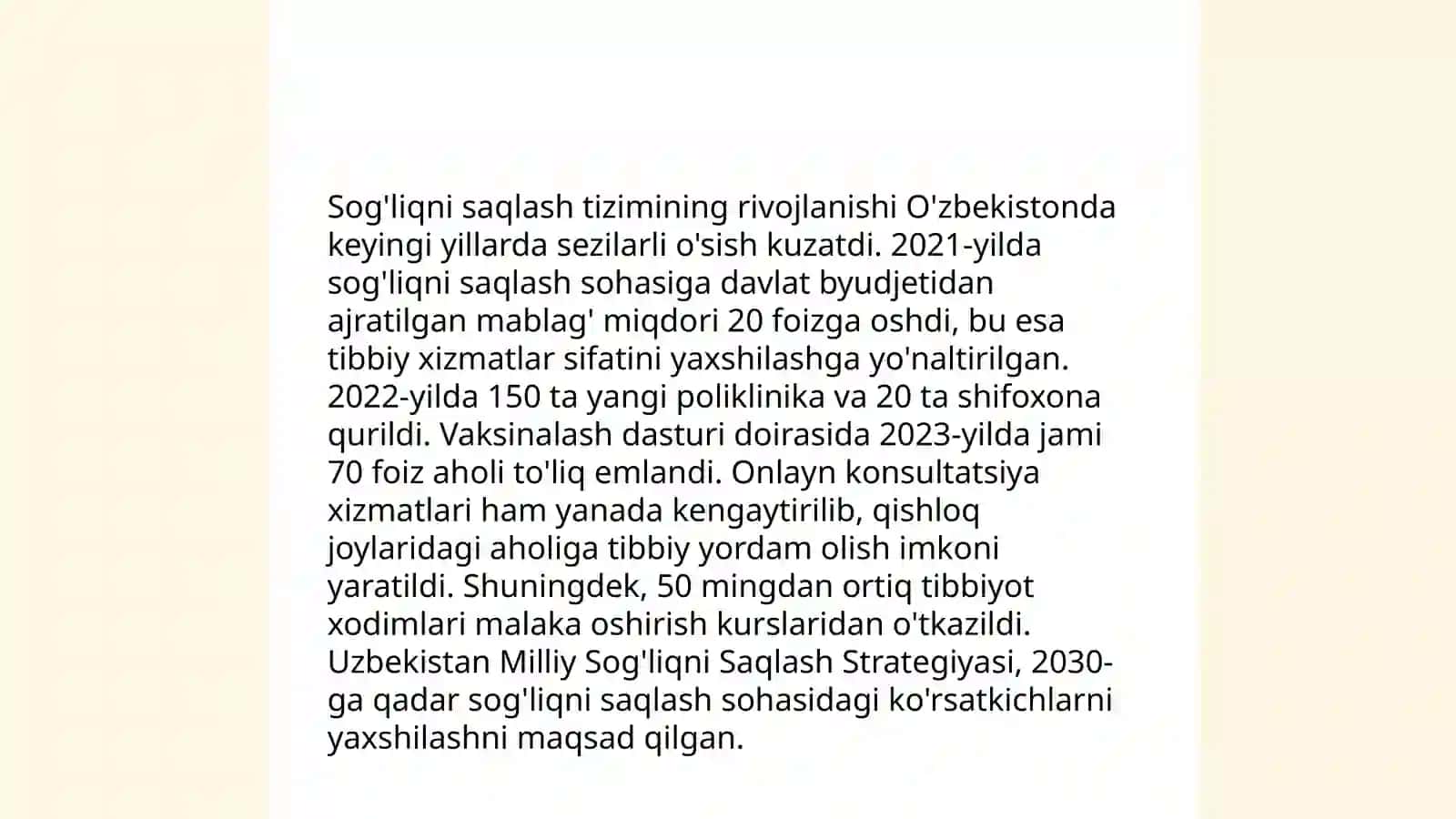 Oʻzbekiston respublikasida ijtimoiy sohadagi islohotlar 4