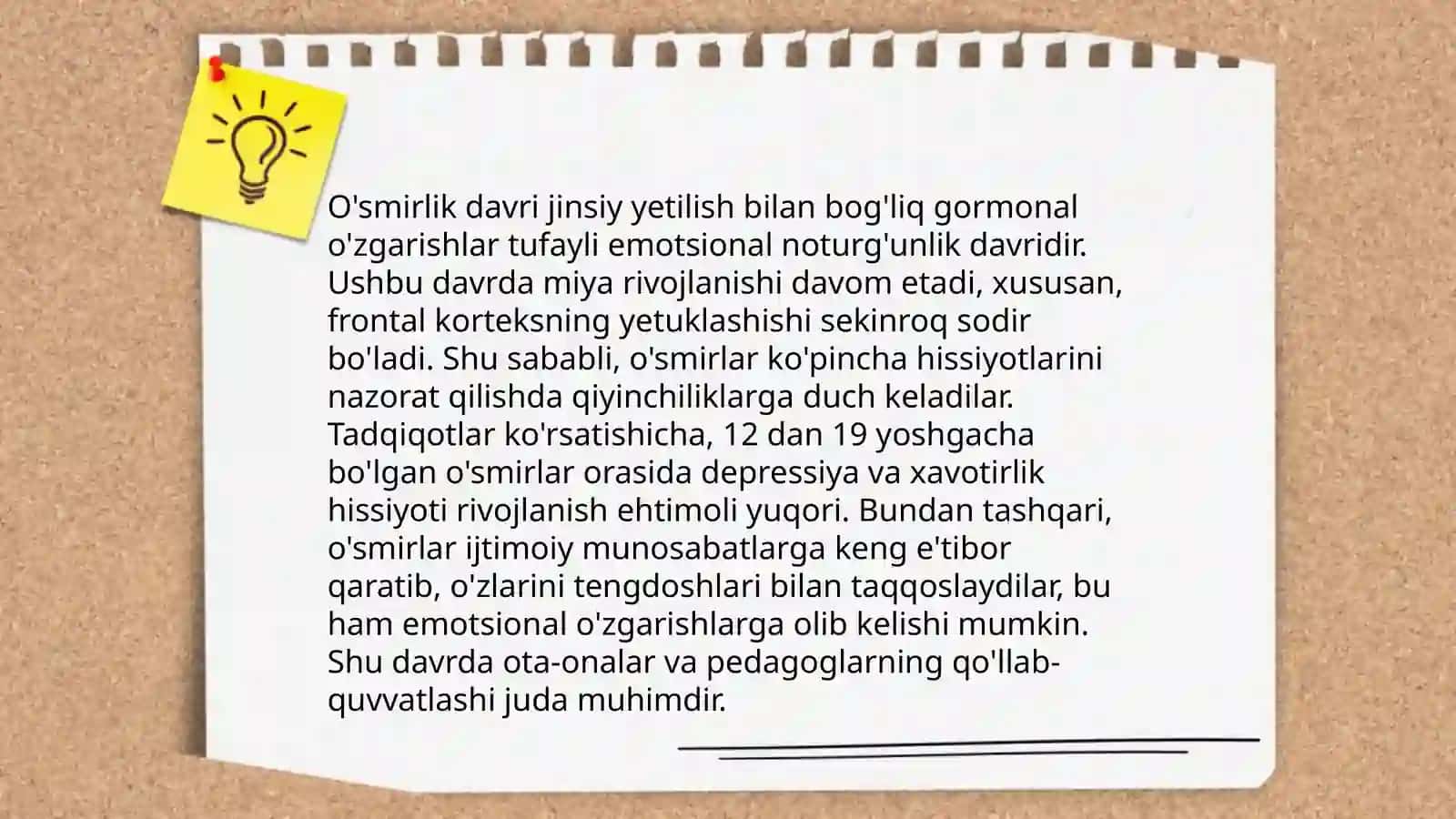 O'smirlik davridagi psixik rivojlanishning umumiy tavsifi 4