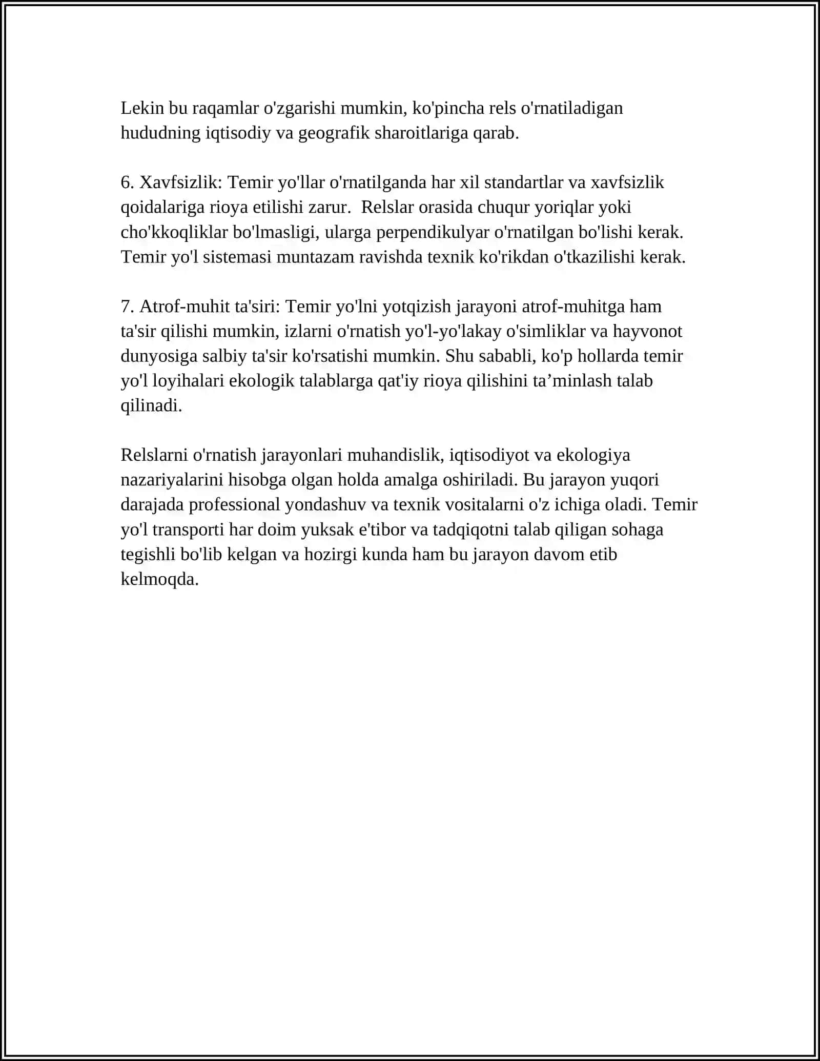 Rels zvenolari va utkazish strelkalarini yig'ish 4