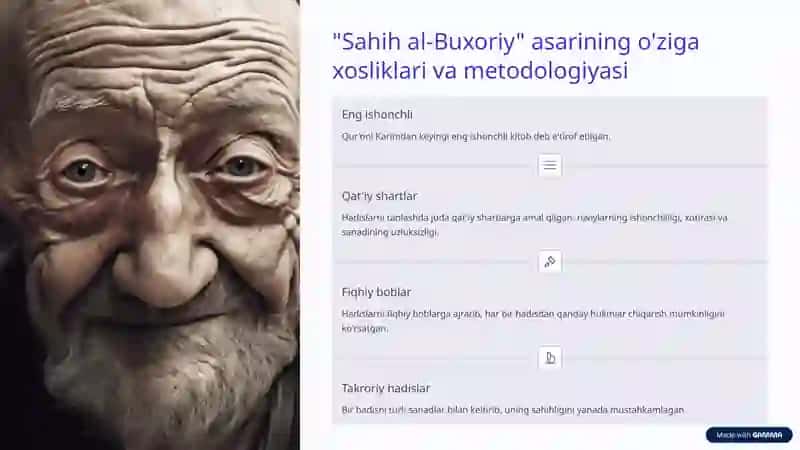 Imom al-Buxoriy va Imom   Termiziy  Hadis ilmiga qoʻshgan xissalari 4