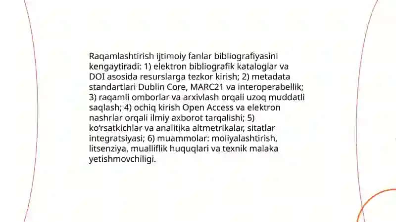 Ijtimoiy fanlar bibliografiyasining zamonaviy ahamiyati va istiqbollari 4