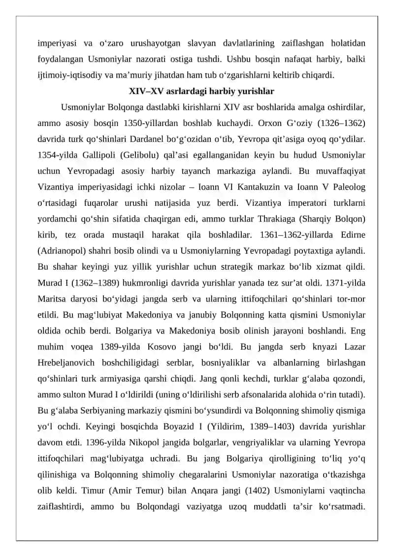 Bolqon yarim oroli xalqlari Usmoniylar imperiyasi hukmronligi davrida 4