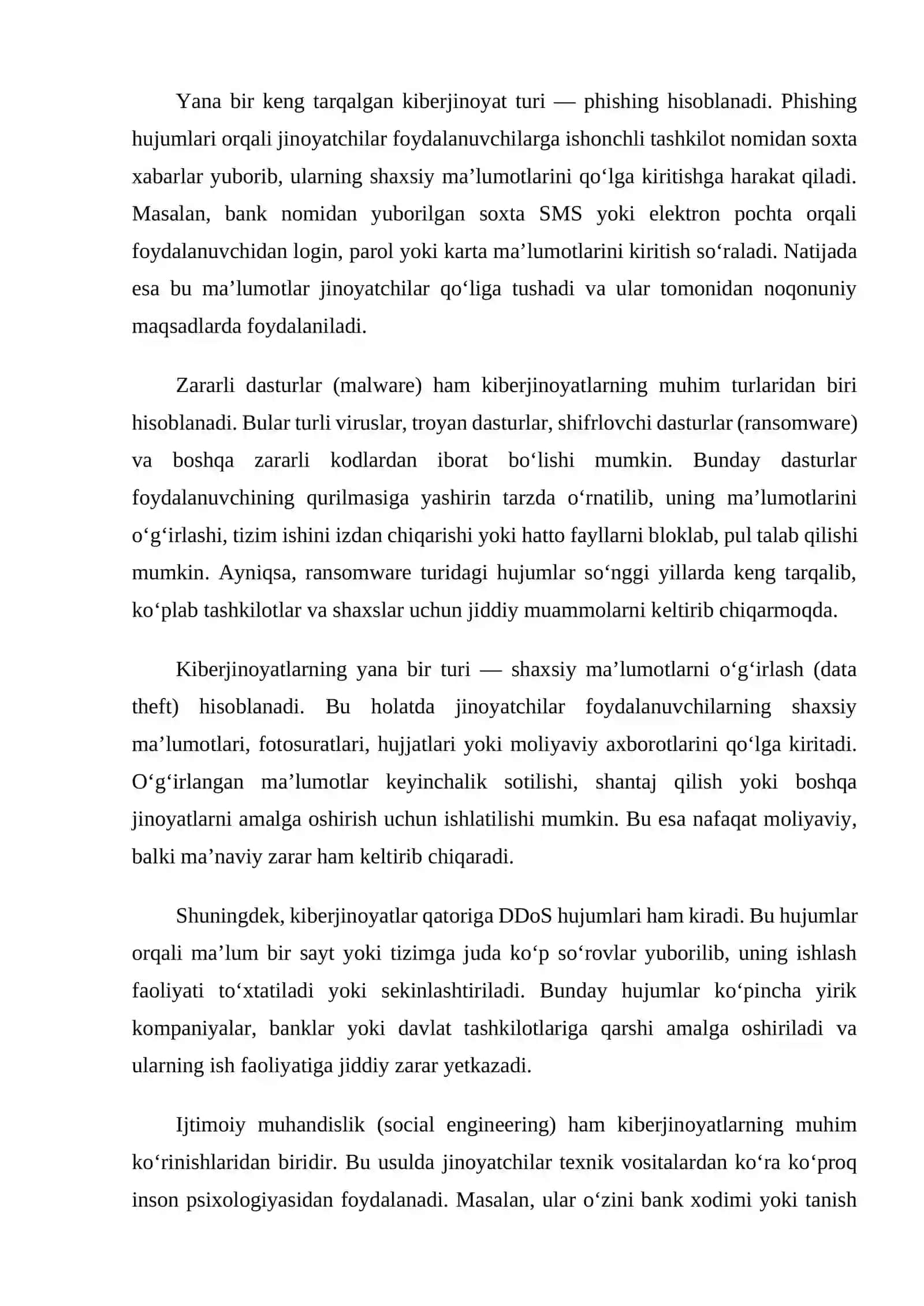 Kiberjinoyatlarning O‘zbekistonga xavfi 4