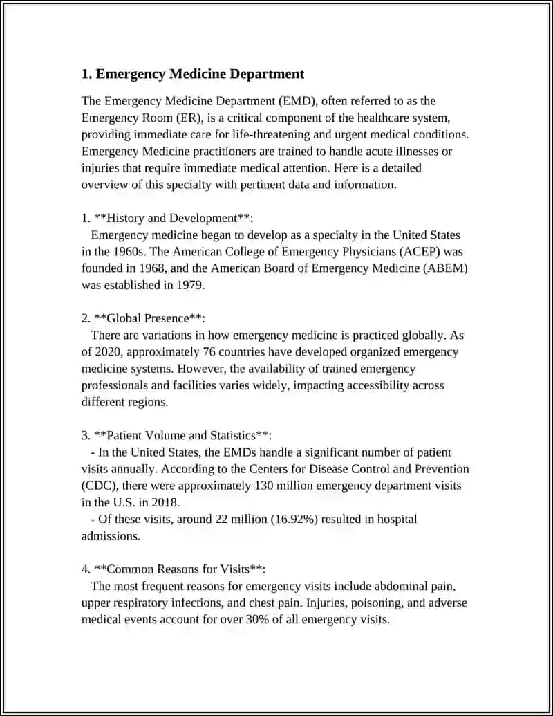Emergency Medicine Department 4