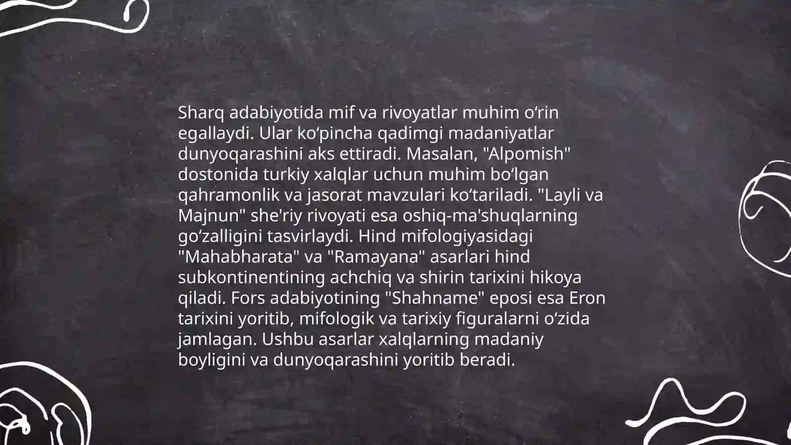 Sharq va gʻarb adabiyotida miflar 4
