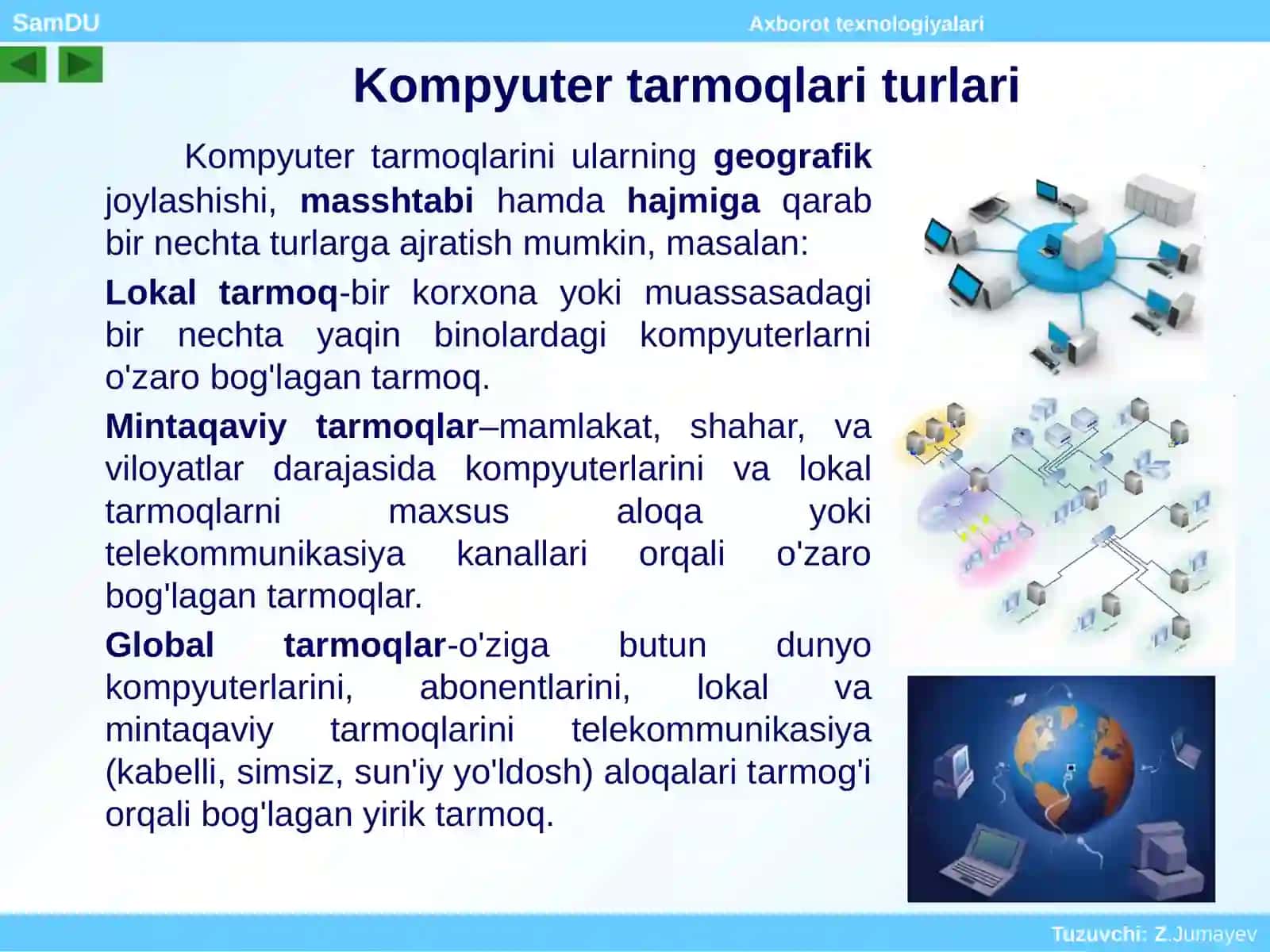Kompyuter tarmoqlarining arxitekturasi, topologiyasi va infratuzilmasi 4