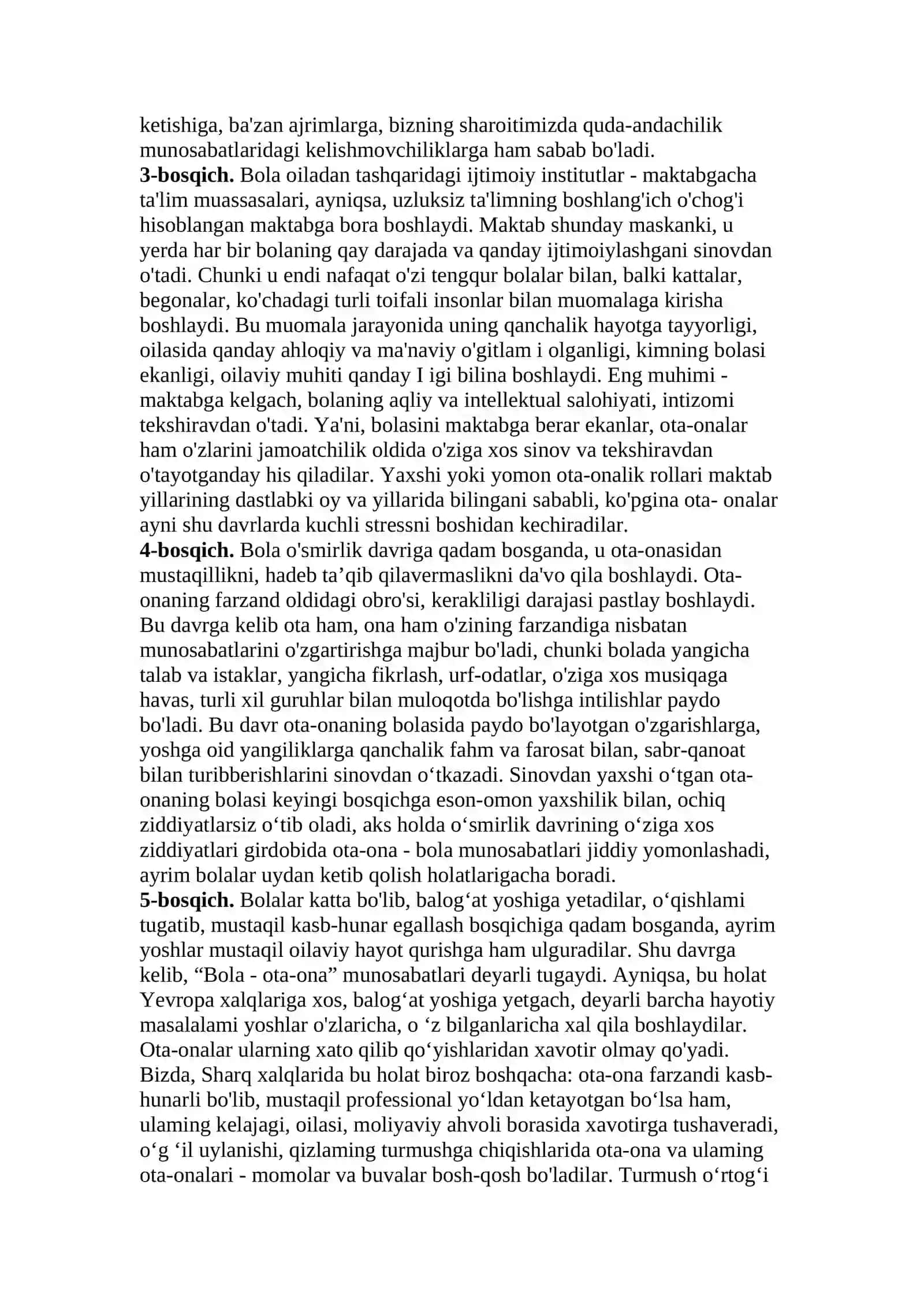 ’’Oilaning hayotiy sikli’’ 4