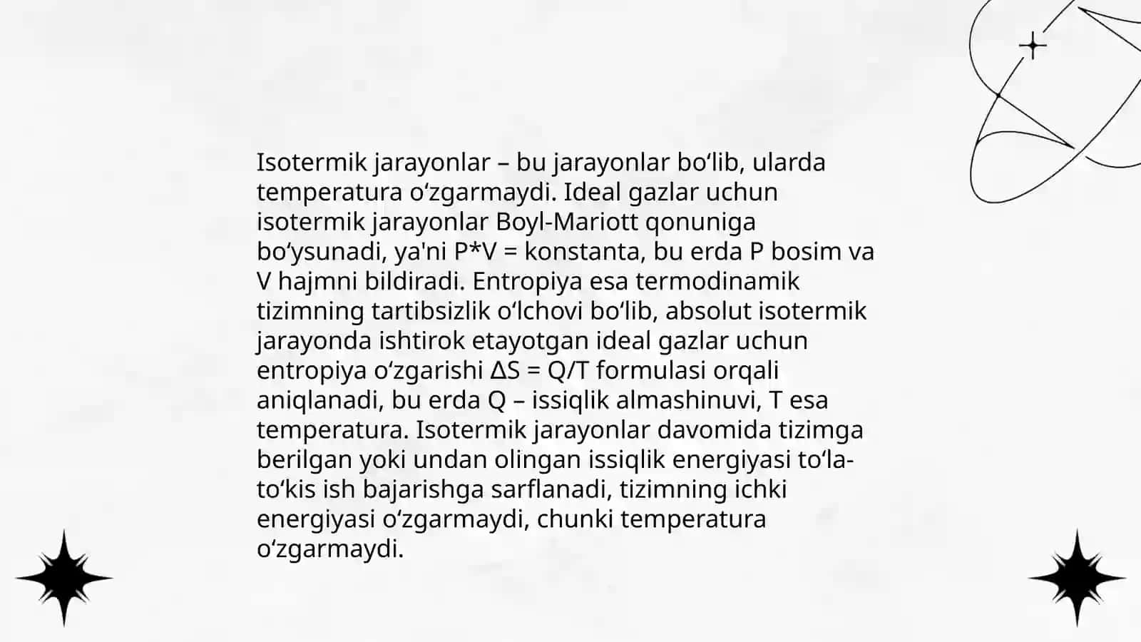 Termodinamik jarayonlarda entropiya 4