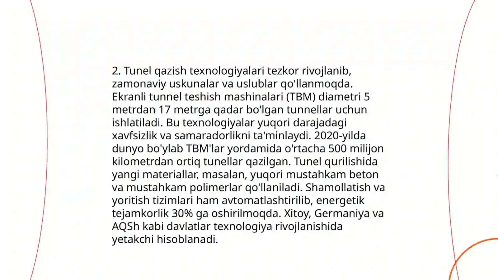 Tunnel konstruktsiyasi va loyihalash asoslari 4