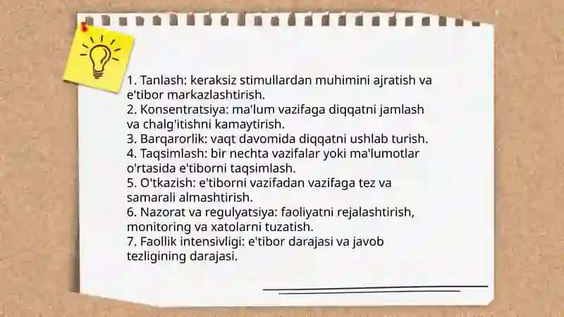 Bilish jarayonlari.Diqqat.Diqqat haqida tushuncha 4