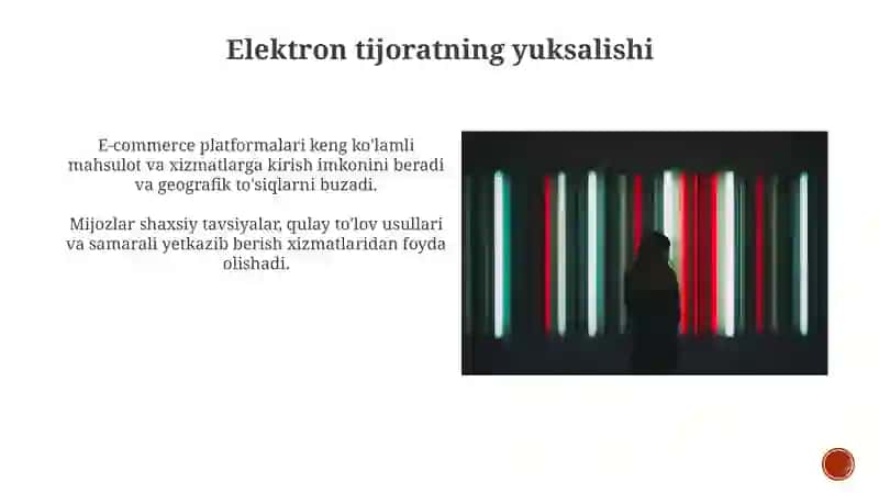 Raqamli texnologiyalar Elektron tijorat muhitining shakllanishi 4
