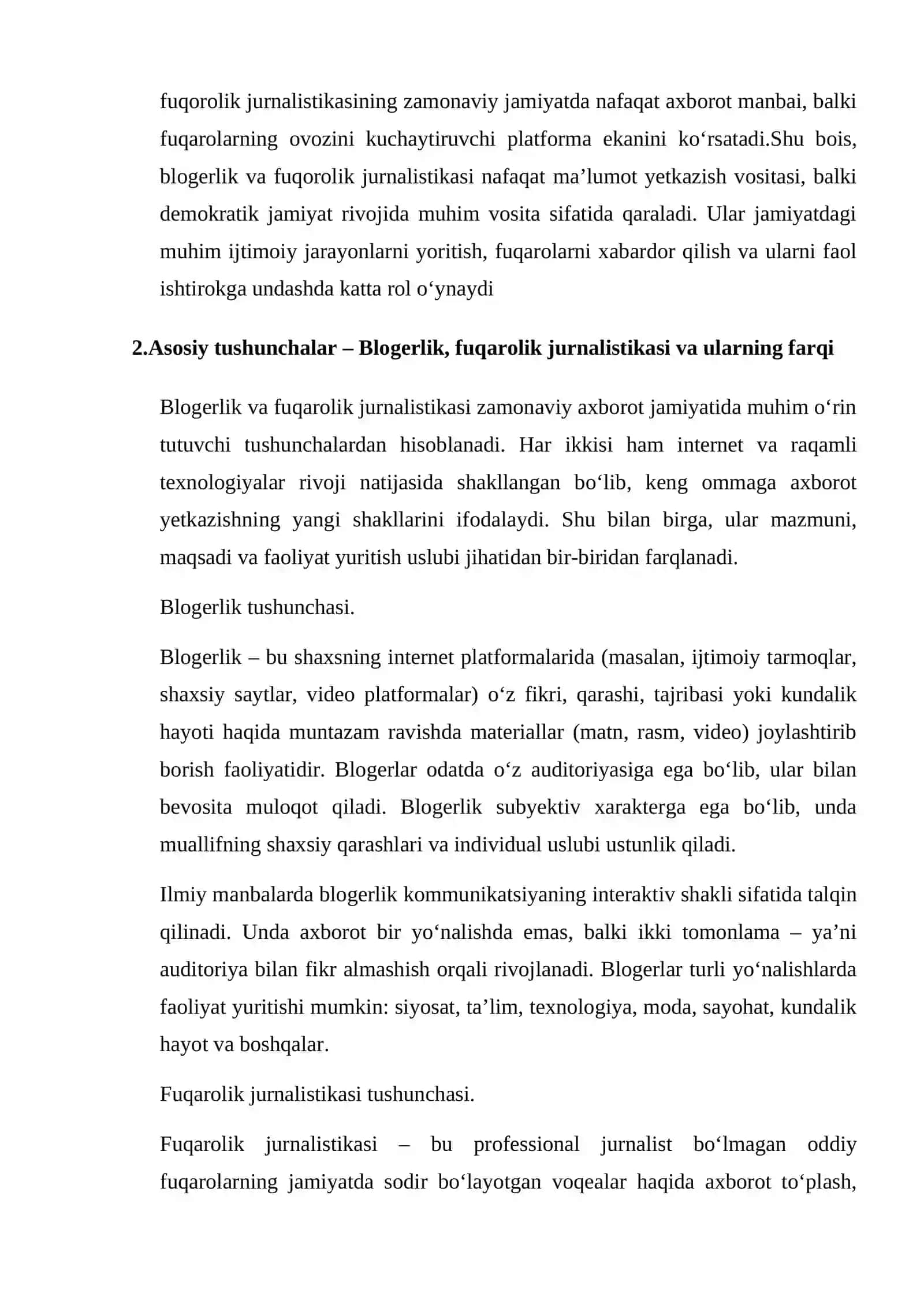 Blogerlik va fuqorolik jurnalistikasi 4